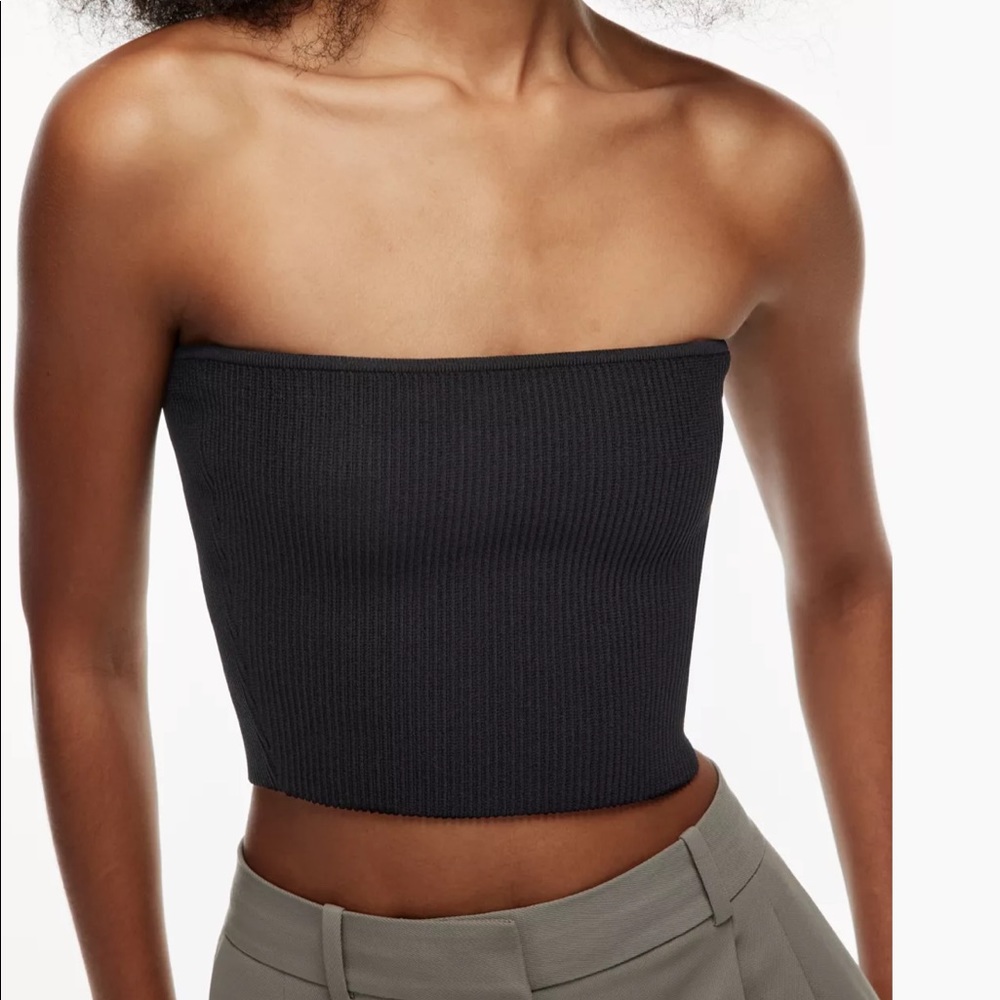 Sculpt Knit Cropped Tube Top